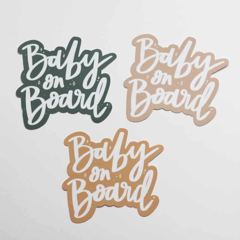 Baby on Board Bumper Sticker