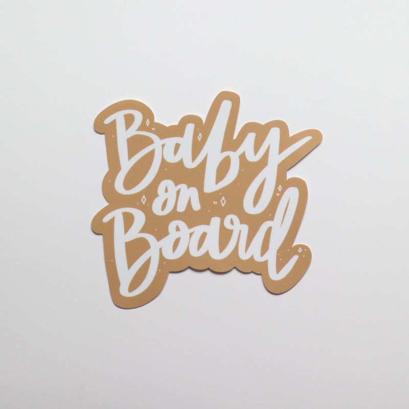 Baby on Board Bumper Sticker