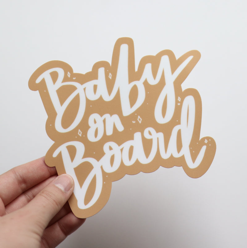 Baby on Board Bumper Sticker