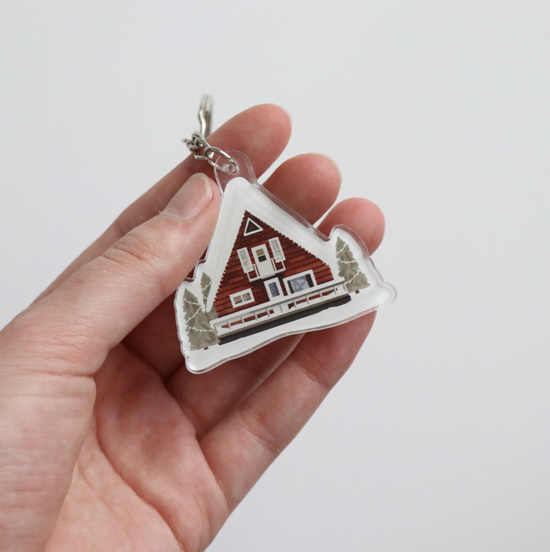 Cabin Acrylic Keychain